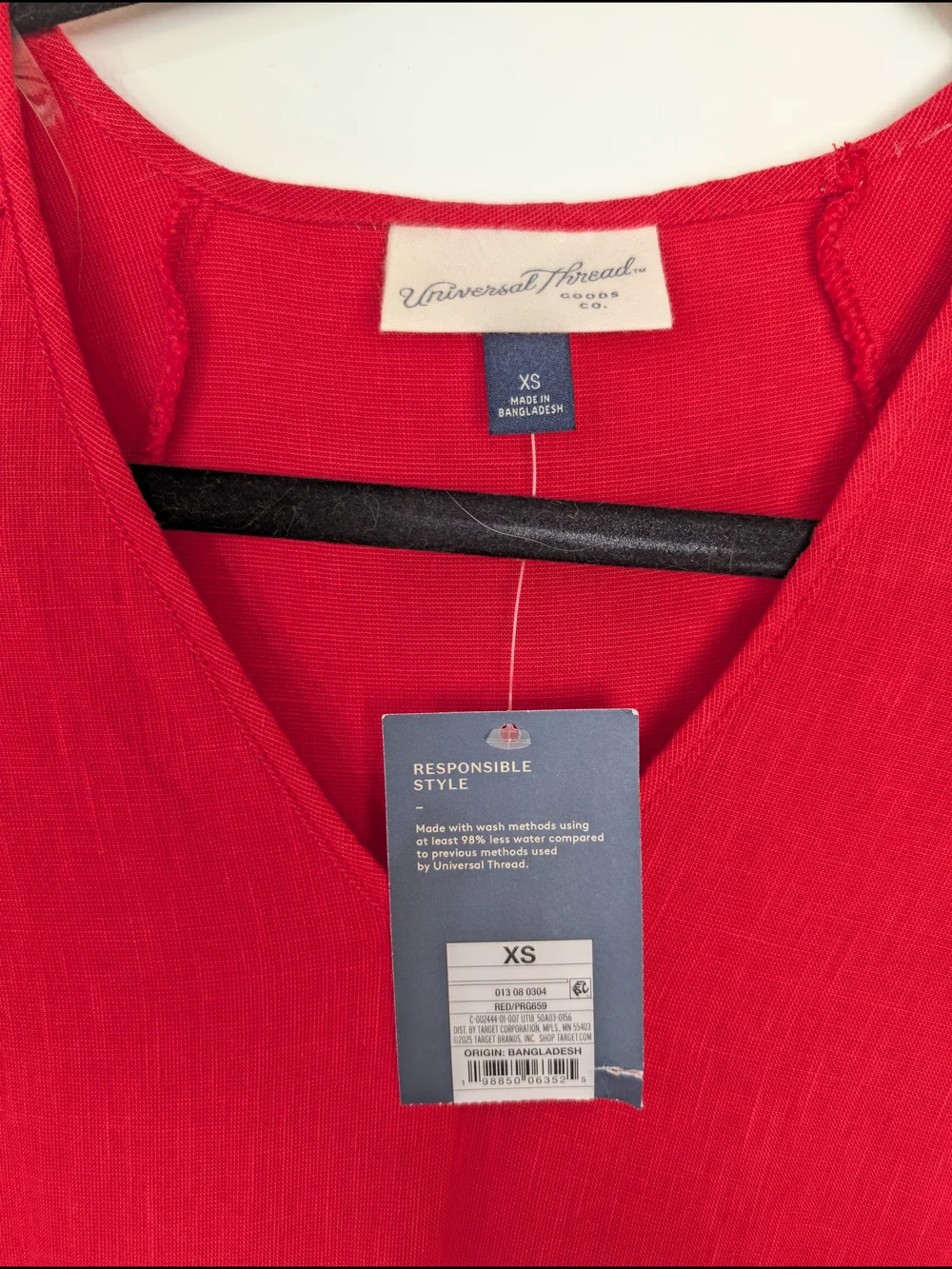 Universal Thread NWT Swing Red Puff Sleeve Mini Dress Size XS Rodeo Western
